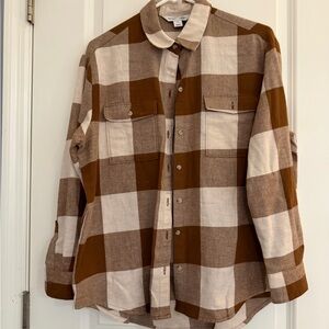 5/$25 Doen Inspired Plaid Button-Up Shirt